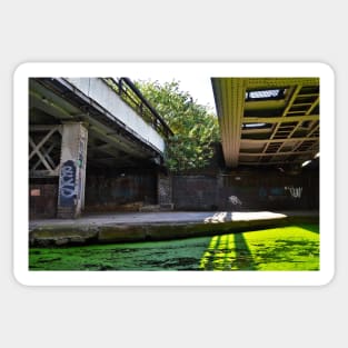 Railway bridges over the Regent's Canal, London Sticker